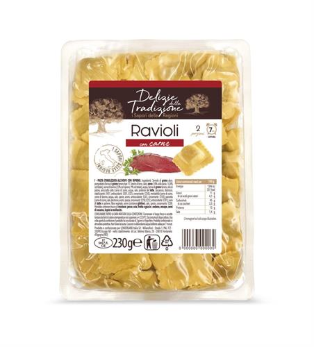 DELIZIE TRADIZ.RAVIOLI CARNE GR.230x14 PZ.