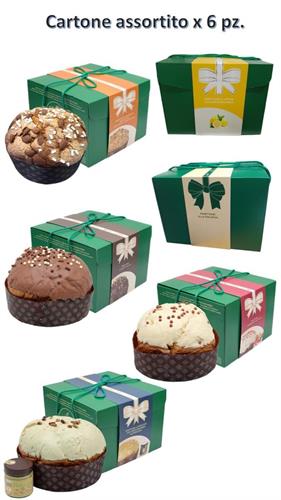 CARTONE ASSORITO KG.1x6 PZ. PANETTONE BARBERA