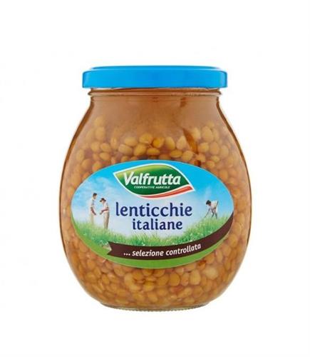 VALFRUTTA VETRO LENTICCHIE ITALIA gr.370x12 PZ.