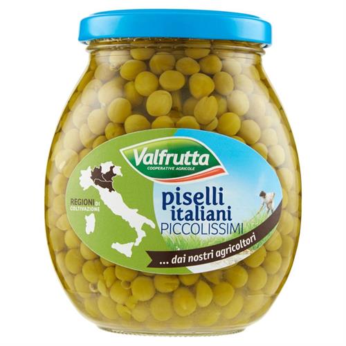 VALFRUTTA VETRO PISELLI ITALIA gr.370x12 PZ.