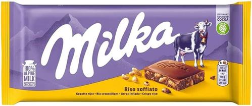 TAVOLETTA MILKA RISO SOFFIATO GR.100x20 COD.45892