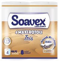 SOAVEX CARTA IG. 4 ROTOLI 3 veli x10