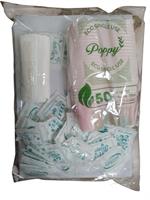 KIT ECO POPPY x CAFFE' PZ.50 GRECO ZUCCHERO