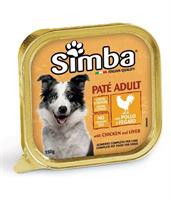 SIMBA CANE VASCHETTA POLLO/FEGATO GR.300x18