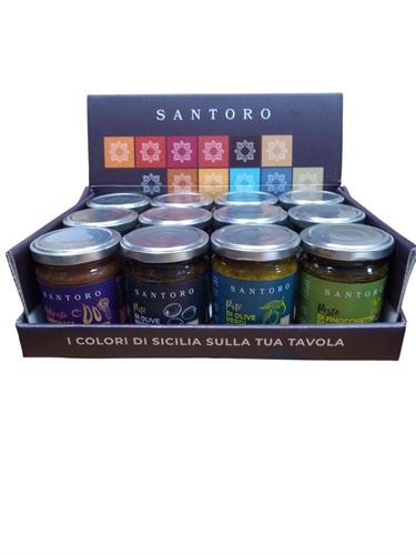 SANTORO BOX PATE' E PESTO CREMOSI GR.180x12 PZ.