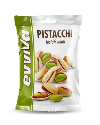 PISTACCHI TOSTATI E SALATI GR.25x24 pz. EVVIVA