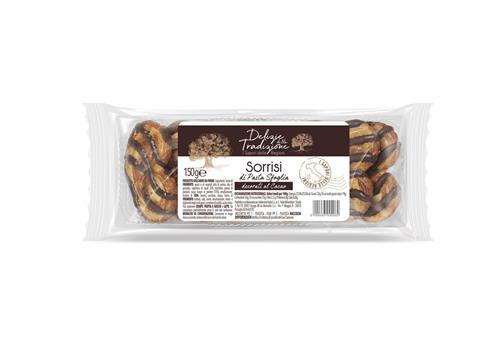 DELIZIE TRAD.SORRISI DECORATI CACAO GR.150x20 PZ.