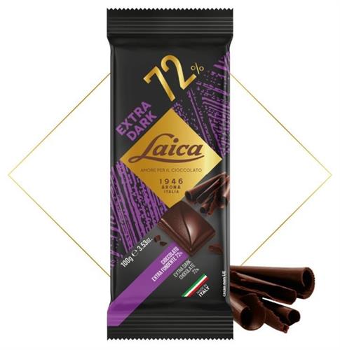 LAICA TAVOL.EXTRADARK 72% GR.100x28 pz. COD.C4619.03