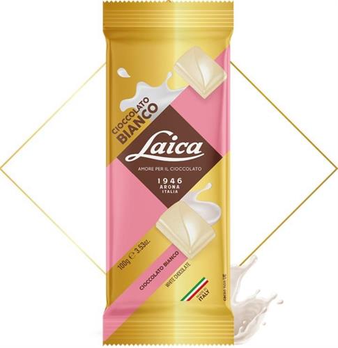 LAICA TAVOL.CIOC.BIANCO GR.100x28 pz. COD.C3592.03