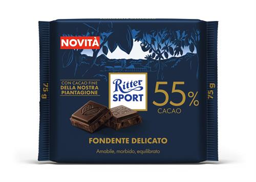 RITTER FONDENTE DELICATO 55% PZ.15 GR.75 COD.67506