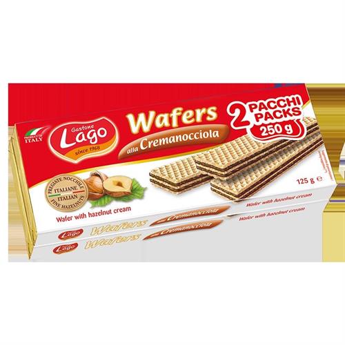 WAFER DOPPIO NOCCIOLA GR.250 PZ.20 LAGO